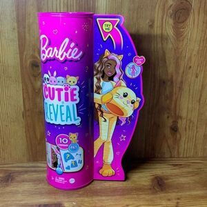 Barbie Cutie Reveal Doll With Kitty Plush Costume Doll 10 Surprises